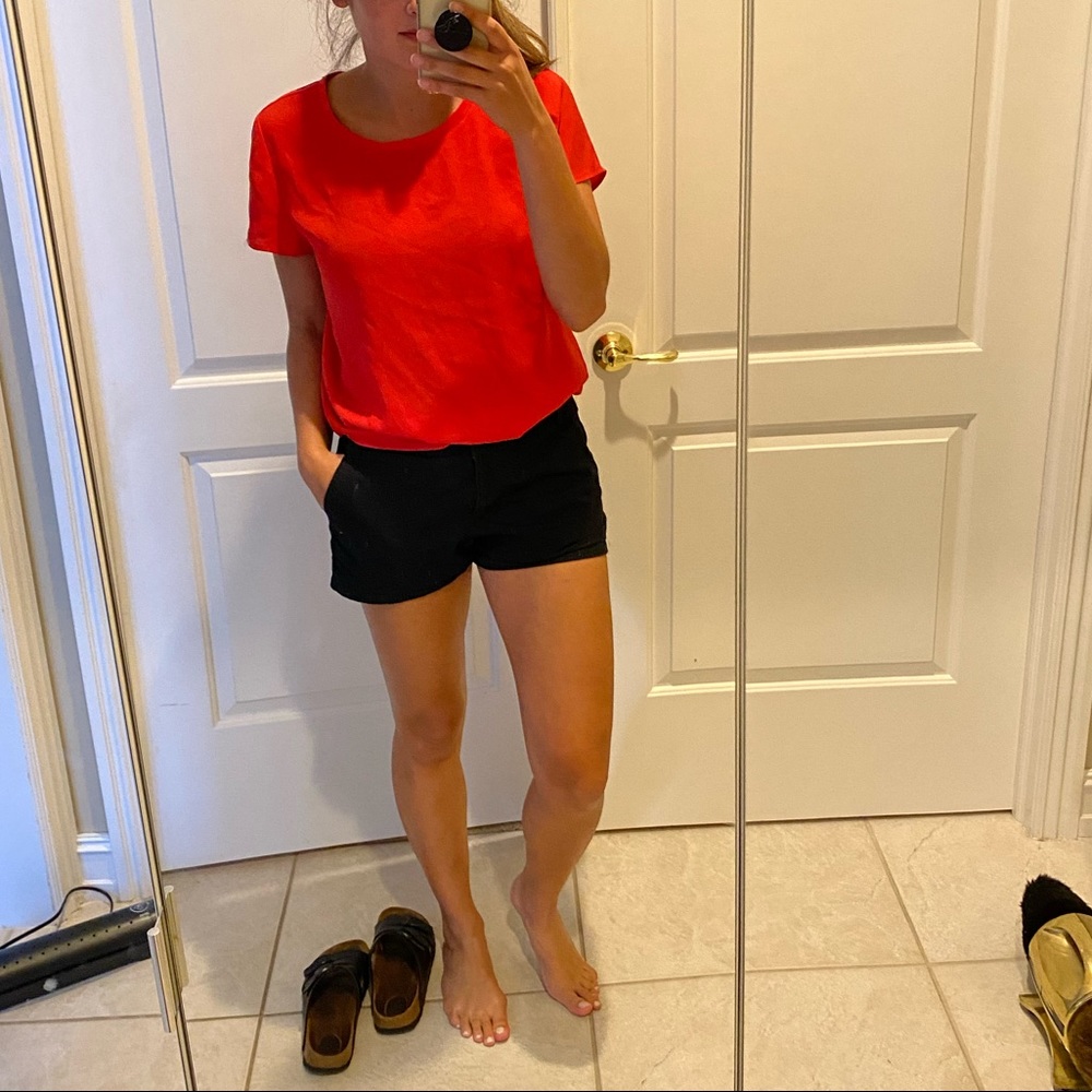 Black J. Crew Chino Shorts